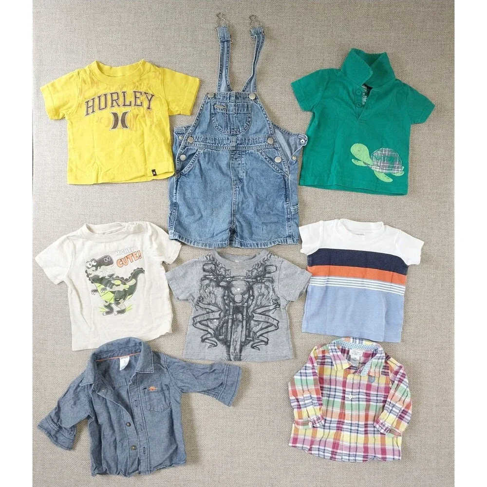Baby Infant Boy Clothing Bundle Bodysuit Variety Of Colors 17 Pieces 3-6 Mo. #7